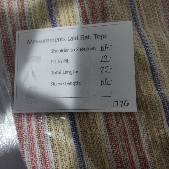 Anthropologie W5 Women's Halter Top Yellow Striped Cropped Style - Picture 5 of 5